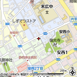 静岡県静岡市葵区北番町9-1周辺の地図