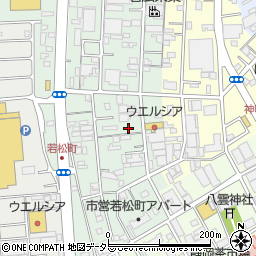 静岡県静岡市葵区若松町24周辺の地図