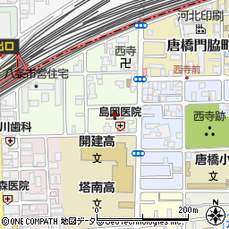 京都育成の会西寺育成苑周辺の地図