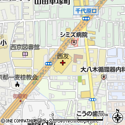西友桂店周辺の地図