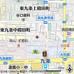 京都府京都市南区東九条北烏丸町1-21周辺の地図