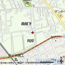 愛知県知立市谷田町川岸65周辺の地図