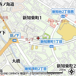 愛知県知多市新知宝泉坊周辺の地図
