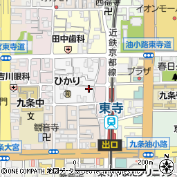 京都府京都市南区西九条唐橋町30周辺の地図