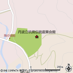 丹波立杭焼伝統産業会館周辺の地図