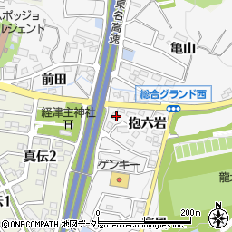 愛知県岡崎市真伝町抱六岩28周辺の地図