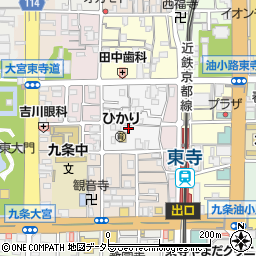 京都府京都市南区西九条唐橋町13周辺の地図
