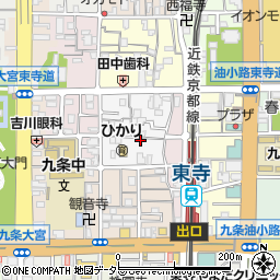京都府京都市南区西九条唐橋町22周辺の地図