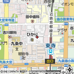 京都府京都市南区西九条唐橋町22周辺の地図