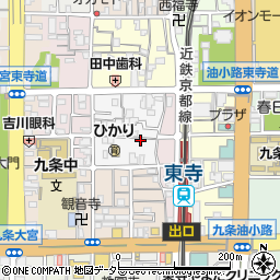 京都府京都市南区西九条唐橋町24周辺の地図