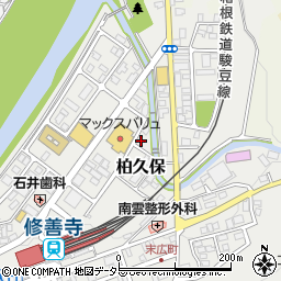 静岡県伊豆市柏久保1345周辺の地図