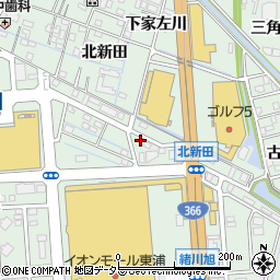 愛知県知多郡東浦町緒川旭14-2周辺の地図