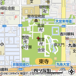 教王護国寺周辺の地図