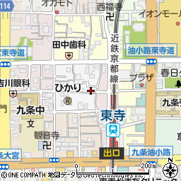 京都府京都市南区西九条唐橋町32周辺の地図