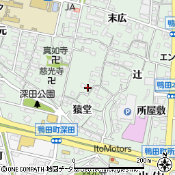 愛知県岡崎市鴨田町郷前8周辺の地図