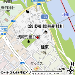 京都府京都市西京区桂浅原町周辺の地図