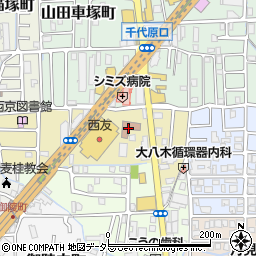 西京警察署周辺の地図