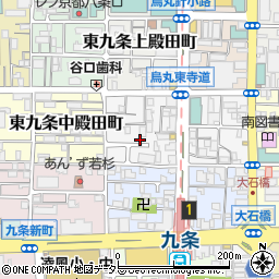 京都府京都市南区東九条北烏丸町1-16周辺の地図