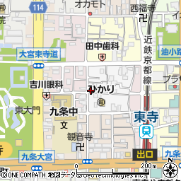 京都府京都市南区西九条唐橋町43周辺の地図