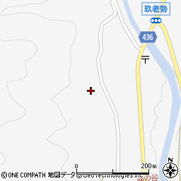 愛知県新城市玖老勢笹沢周辺の地図