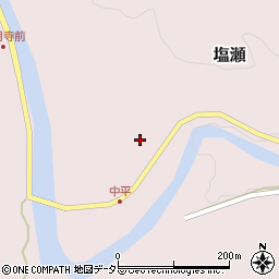 愛知県新城市塩瀬中平35周辺の地図