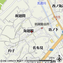愛知県知多市新知海廻間周辺の地図