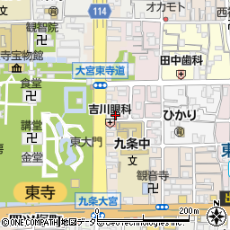 京都府京都市南区東寺東門前町25周辺の地図