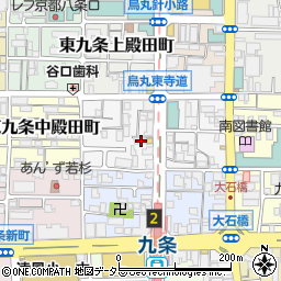 京都府京都市南区東九条北烏丸町8周辺の地図