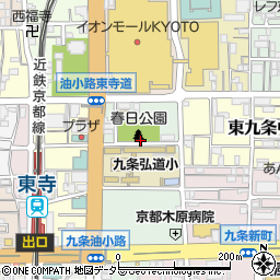 京都府京都市南区西九条春日町45周辺の地図