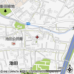 静岡県静岡市駿河区池田周辺の地図