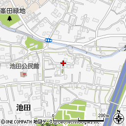 静岡県静岡市駿河区池田周辺の地図