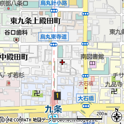 京都府京都市南区東九条北烏丸町24周辺の地図