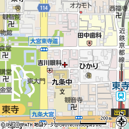 京都府京都市南区西九条南小路町24周辺の地図