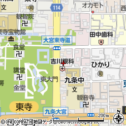 京都府京都市南区東寺東門前町28周辺の地図