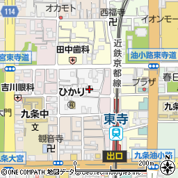 京都府京都市南区西九条唐橋町33周辺の地図
