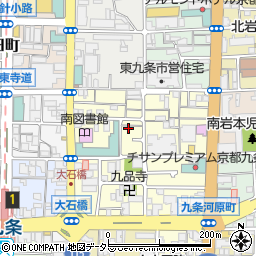 京都府京都市南区東九条南山王町36周辺の地図