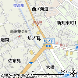 愛知県知多市新知周辺の地図