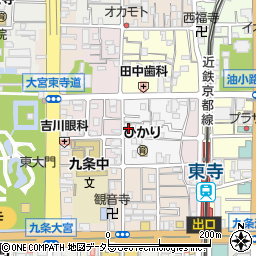 京都府京都市南区西九条唐橋町44周辺の地図