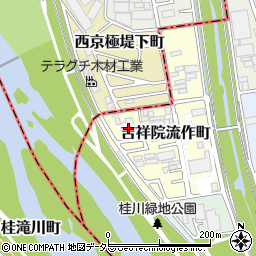 京都府京都市南区吉祥院流作町18周辺の地図
