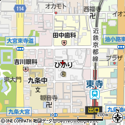 京都府京都市南区西九条唐橋町40周辺の地図