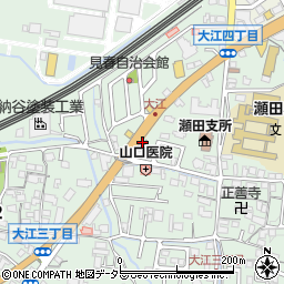 瀬田交番周辺の地図