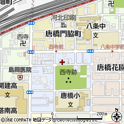 京都府京都市南区唐橋西寺町55周辺の地図