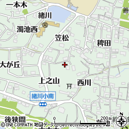 愛知県知多郡東浦町緒川上之山41周辺の地図