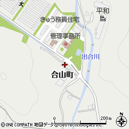 西脇合山簡易郵便局周辺の地図
