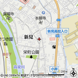 岡山県新見市新見周辺の地図