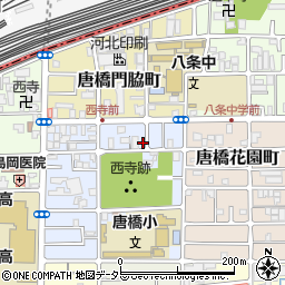 京都府京都市南区唐橋西寺町51周辺の地図