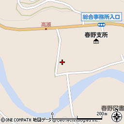 遠州中央農協　春野支店周辺の地図