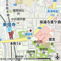 薬局ダックス　東山本町店周辺の地図