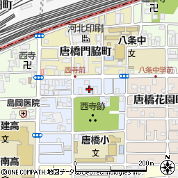 京都府京都市南区唐橋西寺町54周辺の地図