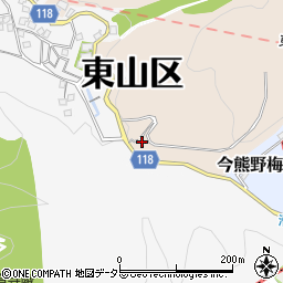 京都府京都市東山区今熊野総山町1周辺の地図